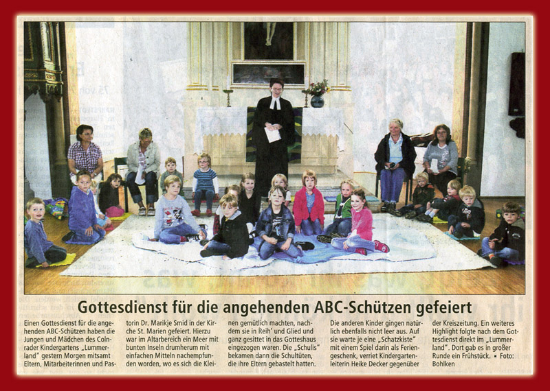 abc Schützen in der St. Marien Kirche in Colnrade