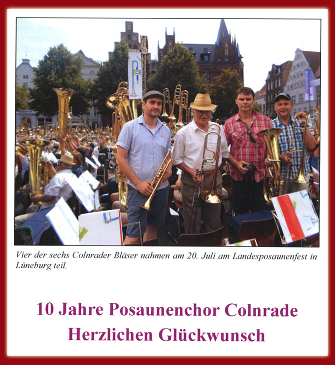 10 Jahre Posauenchor st. Marien Kirchengemeinde Colnrade