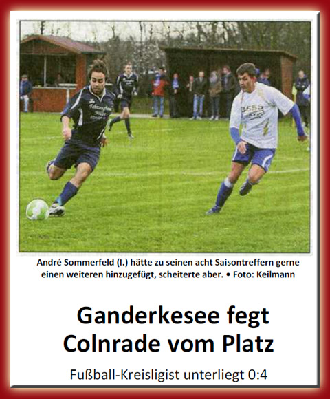 SC Colnrade gegen TSV Ganderkesee 0:4