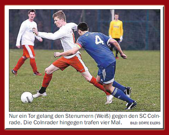 VFL Stenum II gg. SC Colnrade 1:4