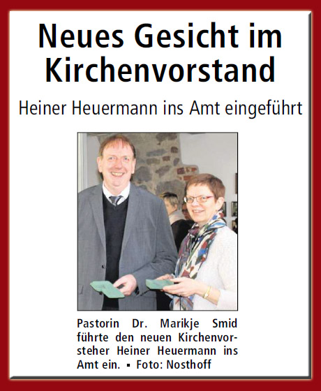 St. Marien Kirchengemeinde Colnrade Heiligenloh Heiner Heuermann neu im Kirchenvorstand