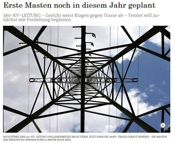 380 kV Freileitung Colnrade