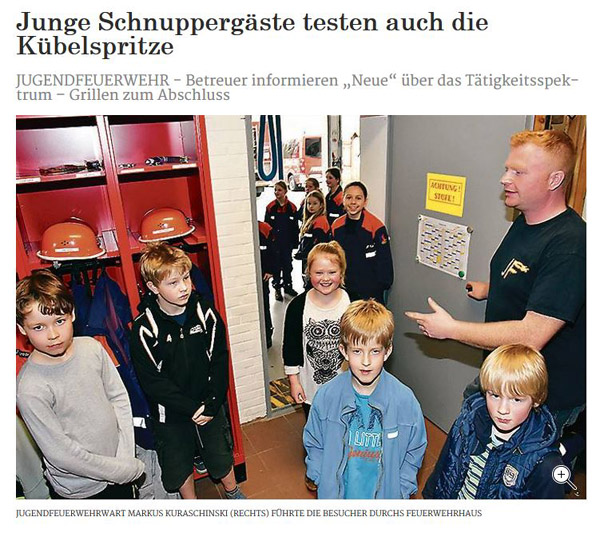 Freiwillige Feuerwehr Colnrade Schnuppertag