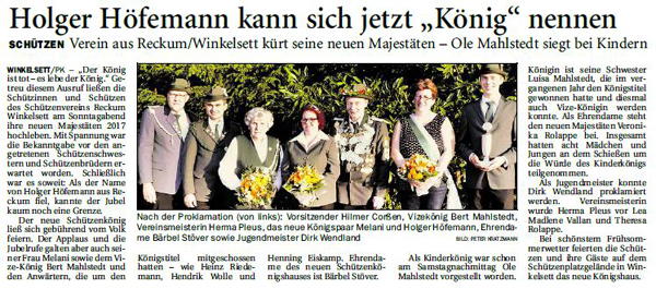 Schützenfest Winkelsett